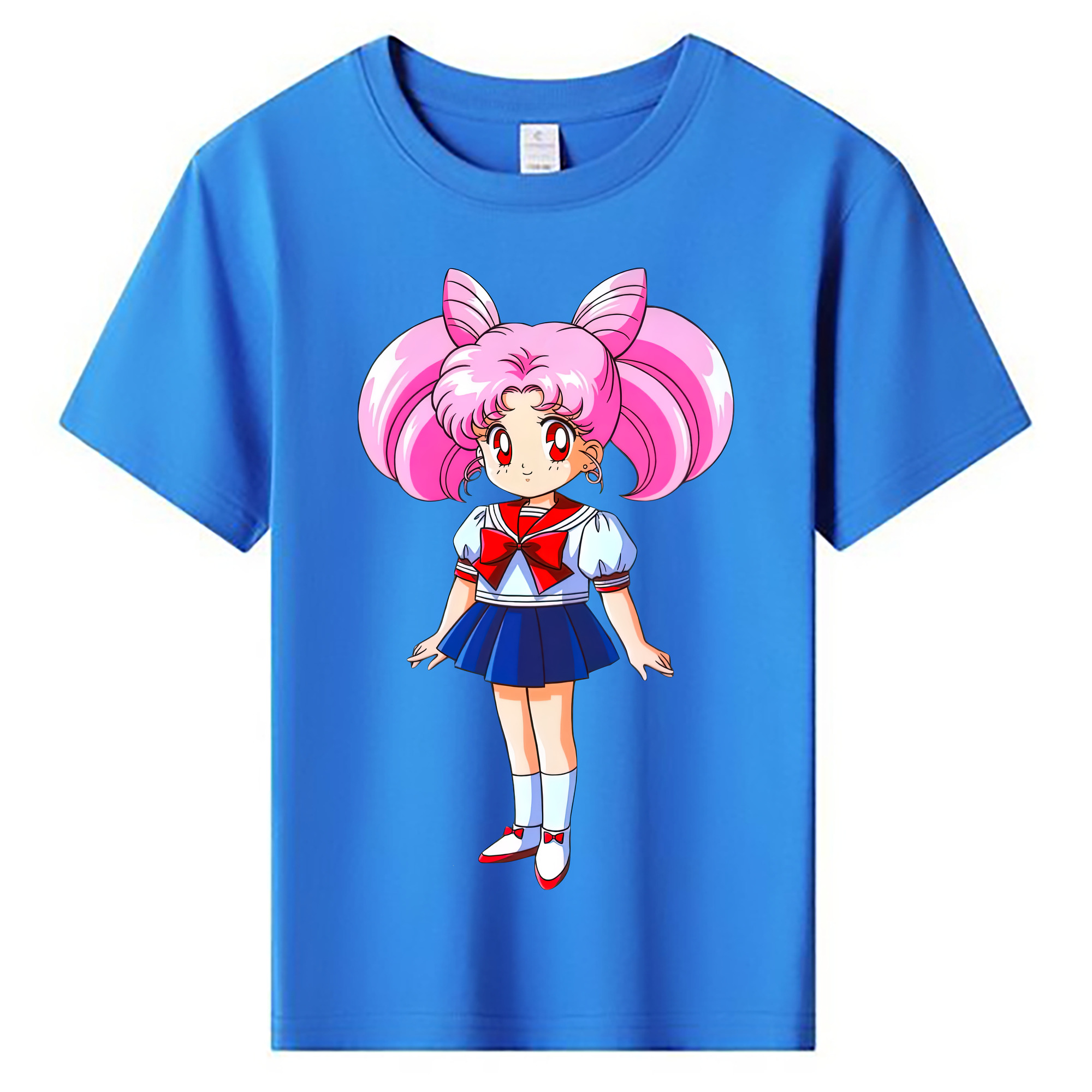 （画像用） 美少女戦士セーラームーン ちびうさ Sailor Moon Chibiusa Tsukino Usagi Small Lady Serenity 綿100％キッズTシャツ（フロントプリント）